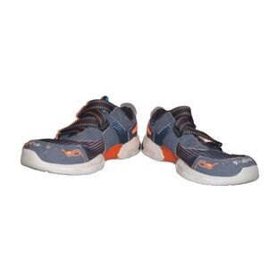 SKECHERS Boys Toddler Blue and Orange Shoes Size 3‎